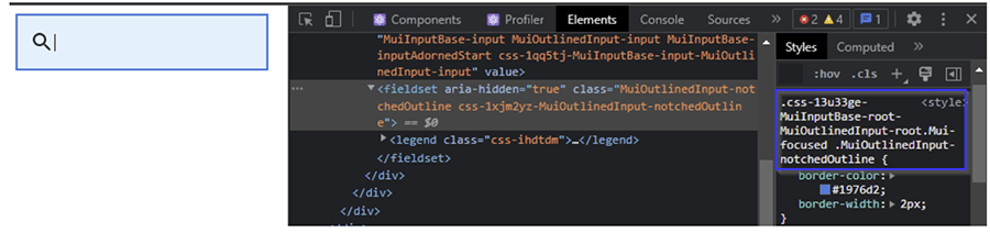 Screenshot of code on a page